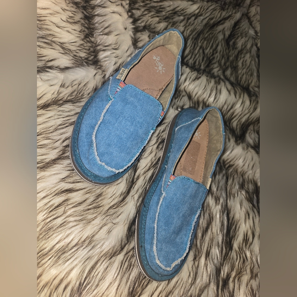 Casual Denim Blue Slip-On Loafers